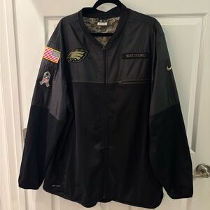 NFL Men's Black Military Field Jacket